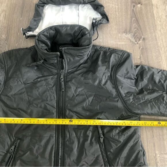 Selene Sport Gray Hooded Long Sleeve Rain Jacket Women's Size Medium See Photos - Picture 8 of 11